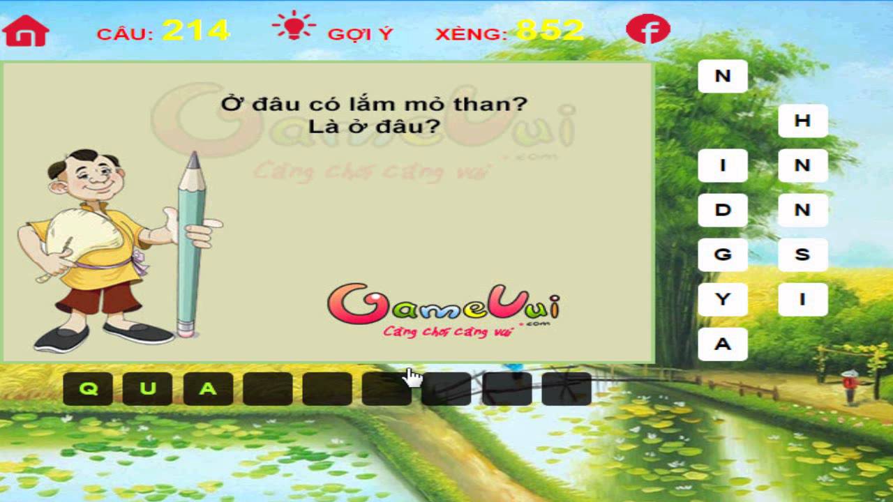 Video Hướng Dẫn Chơi Game Đố Vui (Câu 201 - 220) - Game Vui - Game Vui