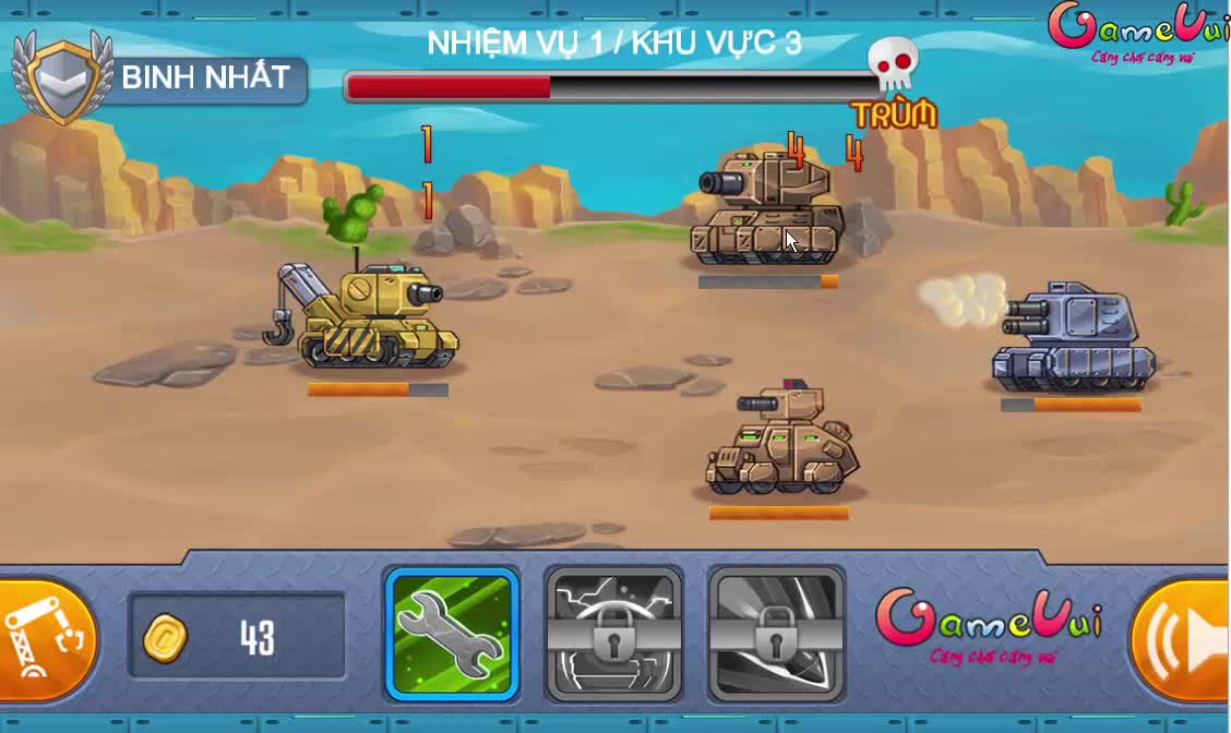 Game Biệt Đội Xe Tăng - Tanks Squad - Game Vui